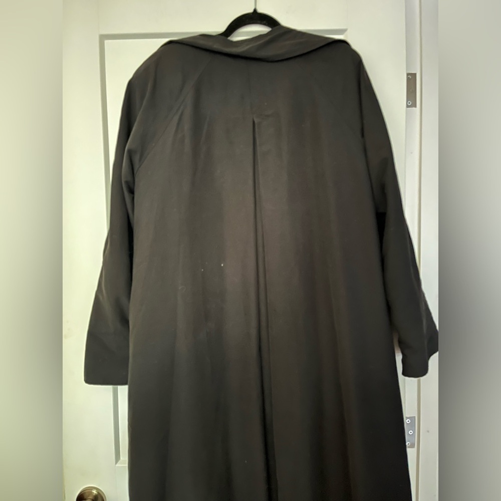 Vintage Relaxed Fit Oversized Sanyo Japan Designer Trench/Over Coat with Liner - Picture 6 of 11